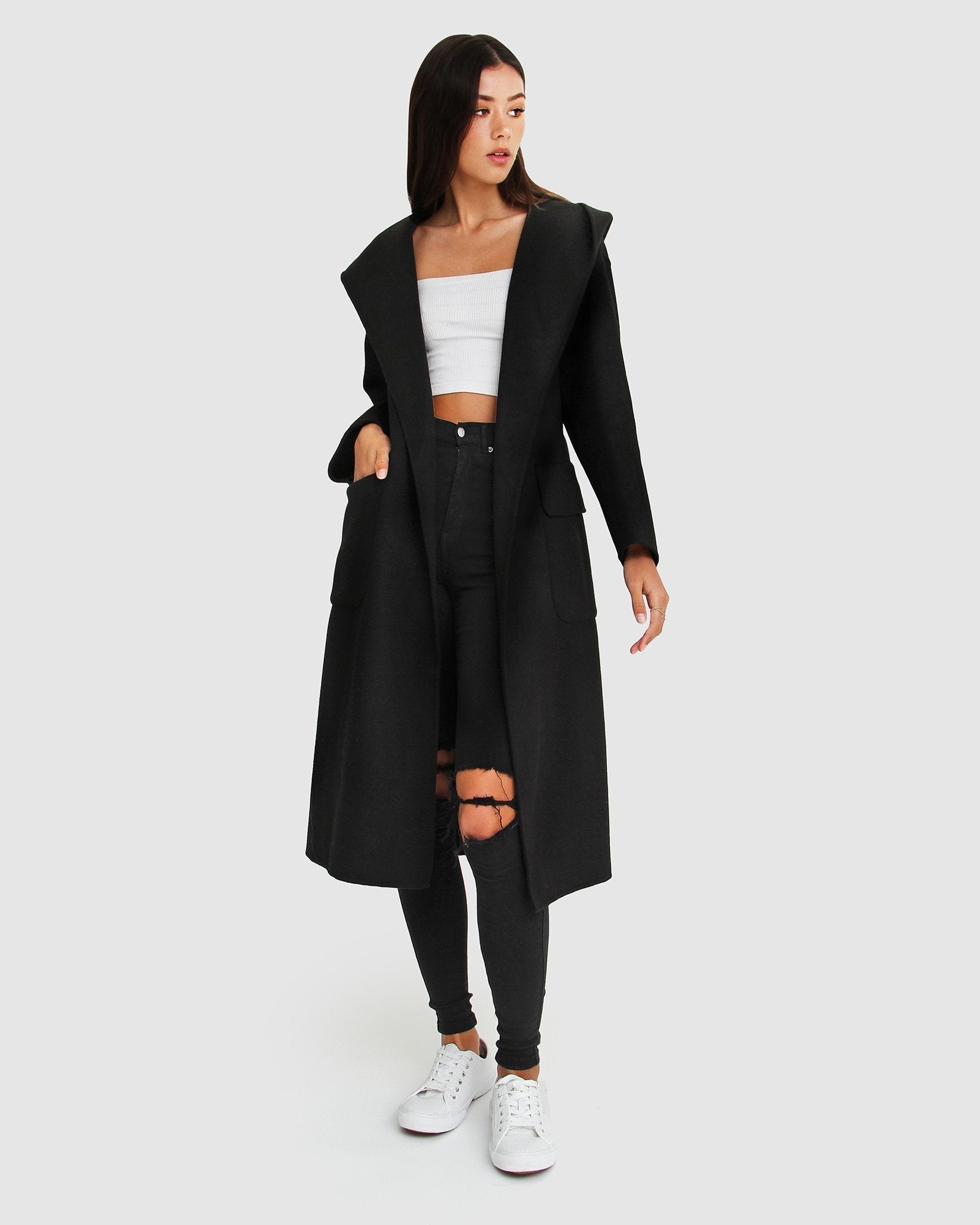 Black robe coat online