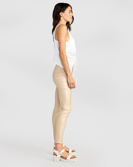 City Slicker Coated Legging - Sand