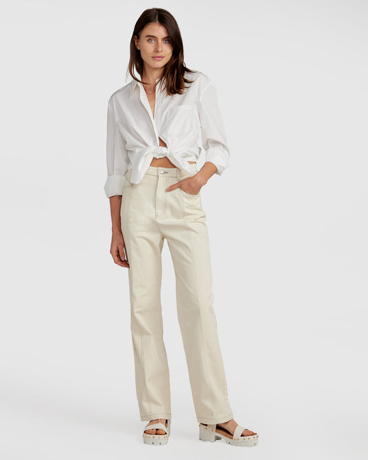 Obsessed Straight Leg Pant - Ivory