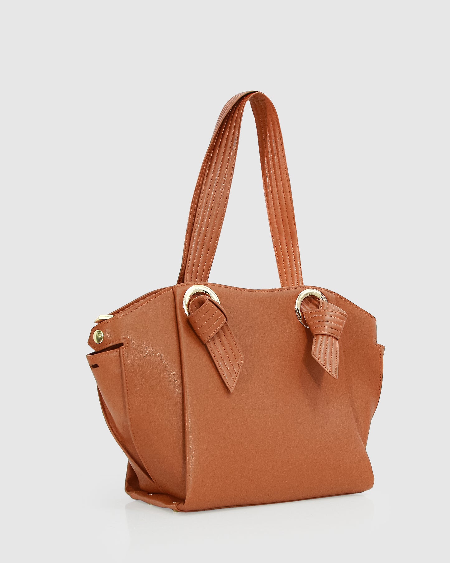 Heart Of Gold Leather Shoulder Bag - Camel