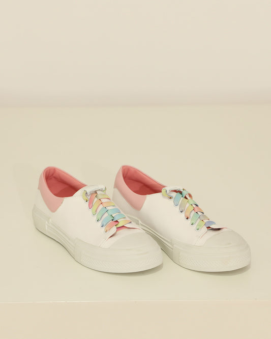 Just A Little Dream Croc Leather Sneaker - White