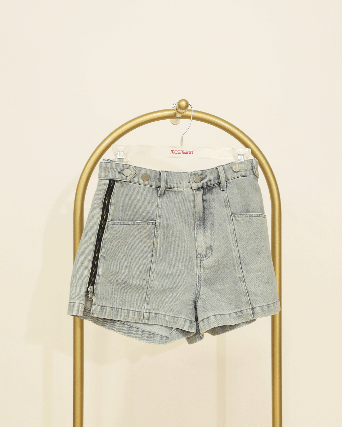 Bring the Heat Denim Shorts - Stonewash