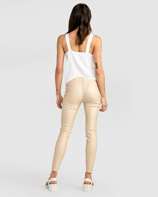 City Slicker Coated Legging - Sand