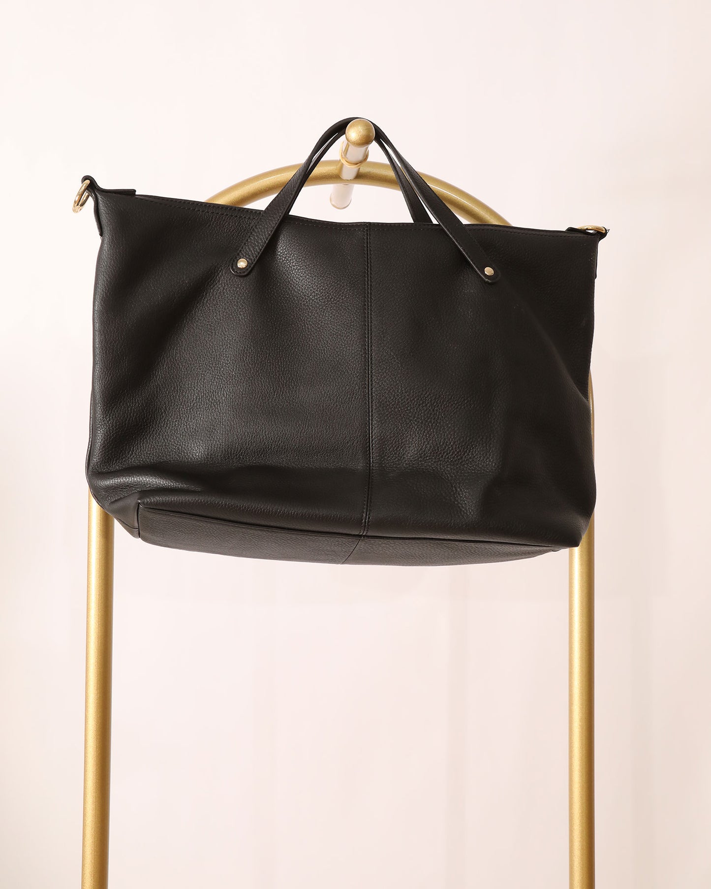 Weekender Bag with Gold Detailing - Black