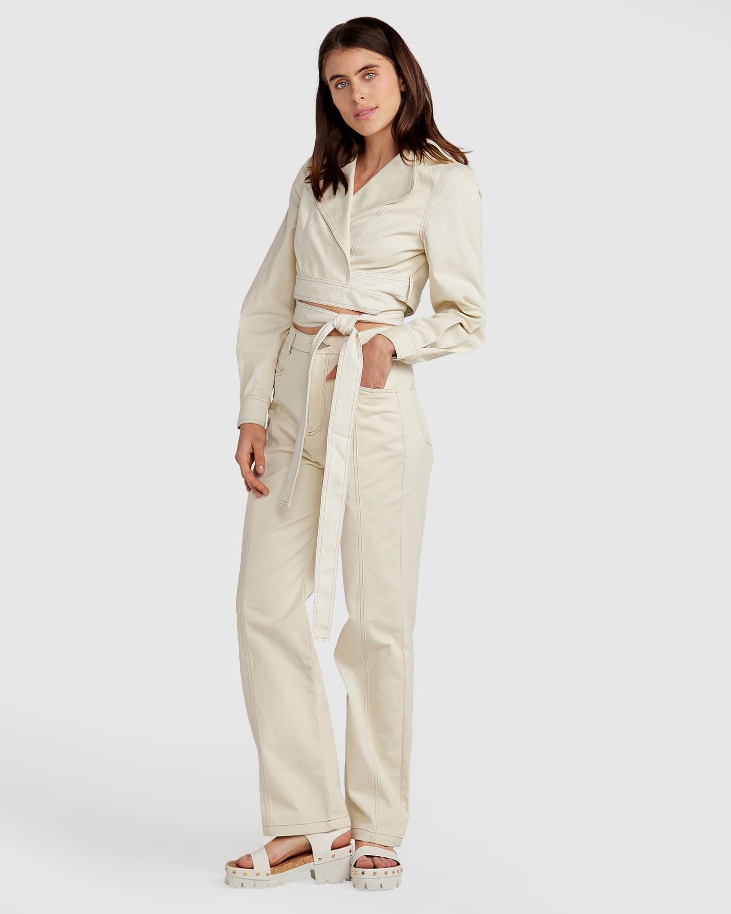 Obsessed Straight Leg Pant - Ivory