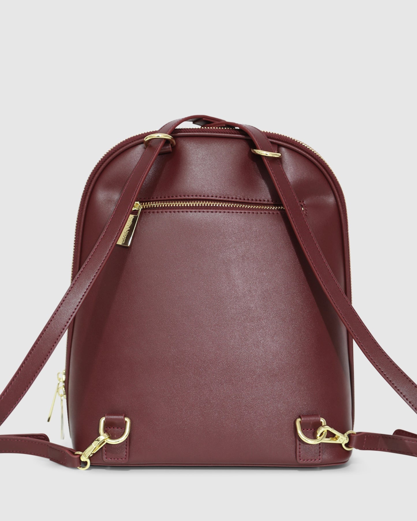 5th Ave Leather Backpack - Burgundy