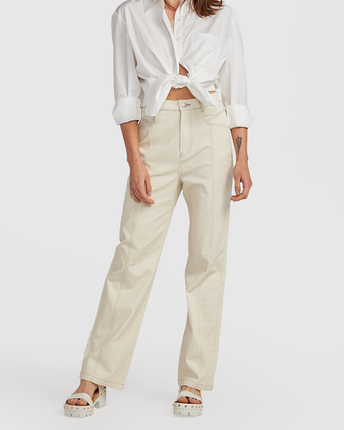 Obsessed Straight Leg Pant - Ivory