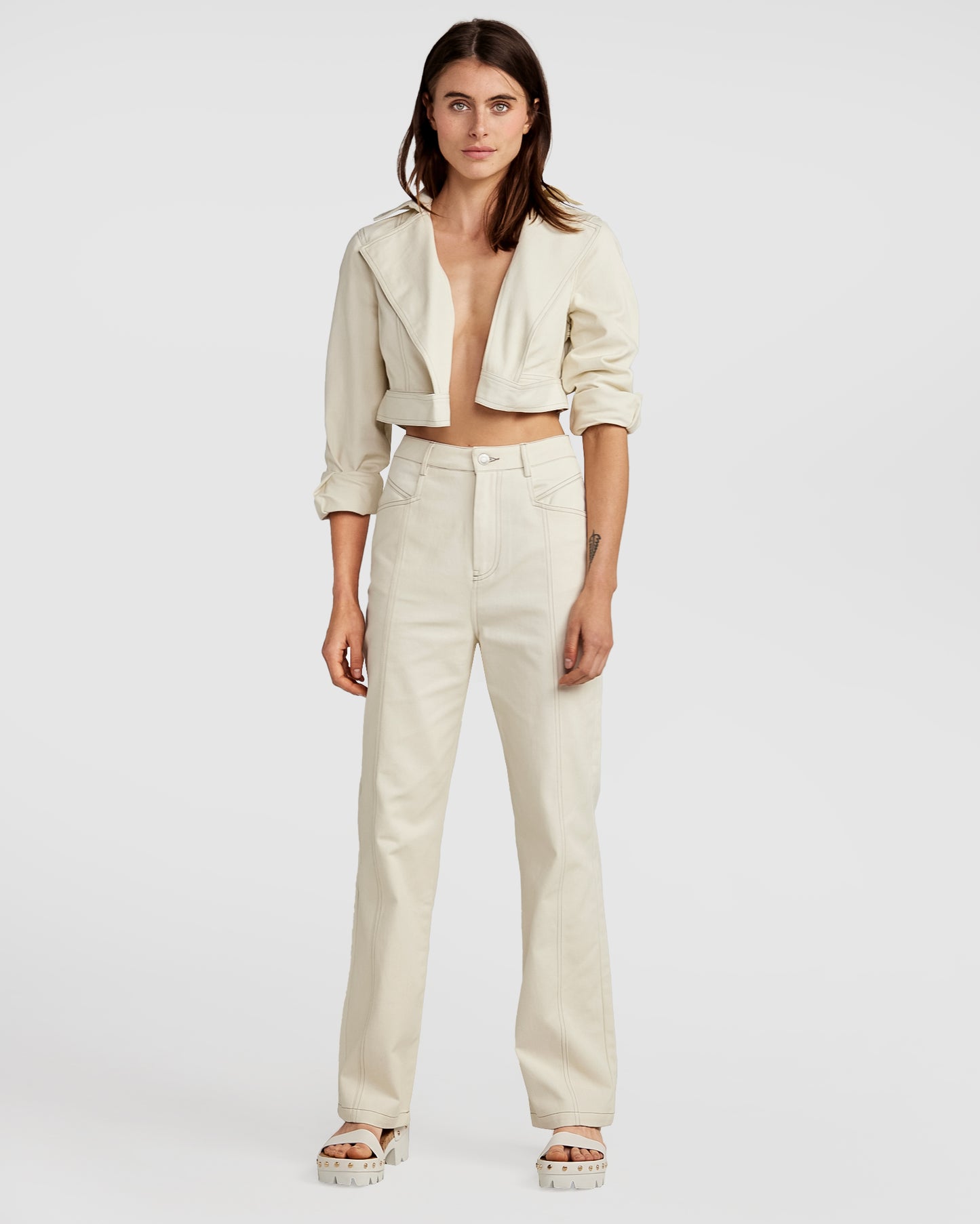 Obsessed Straight Leg Pant - Ivory