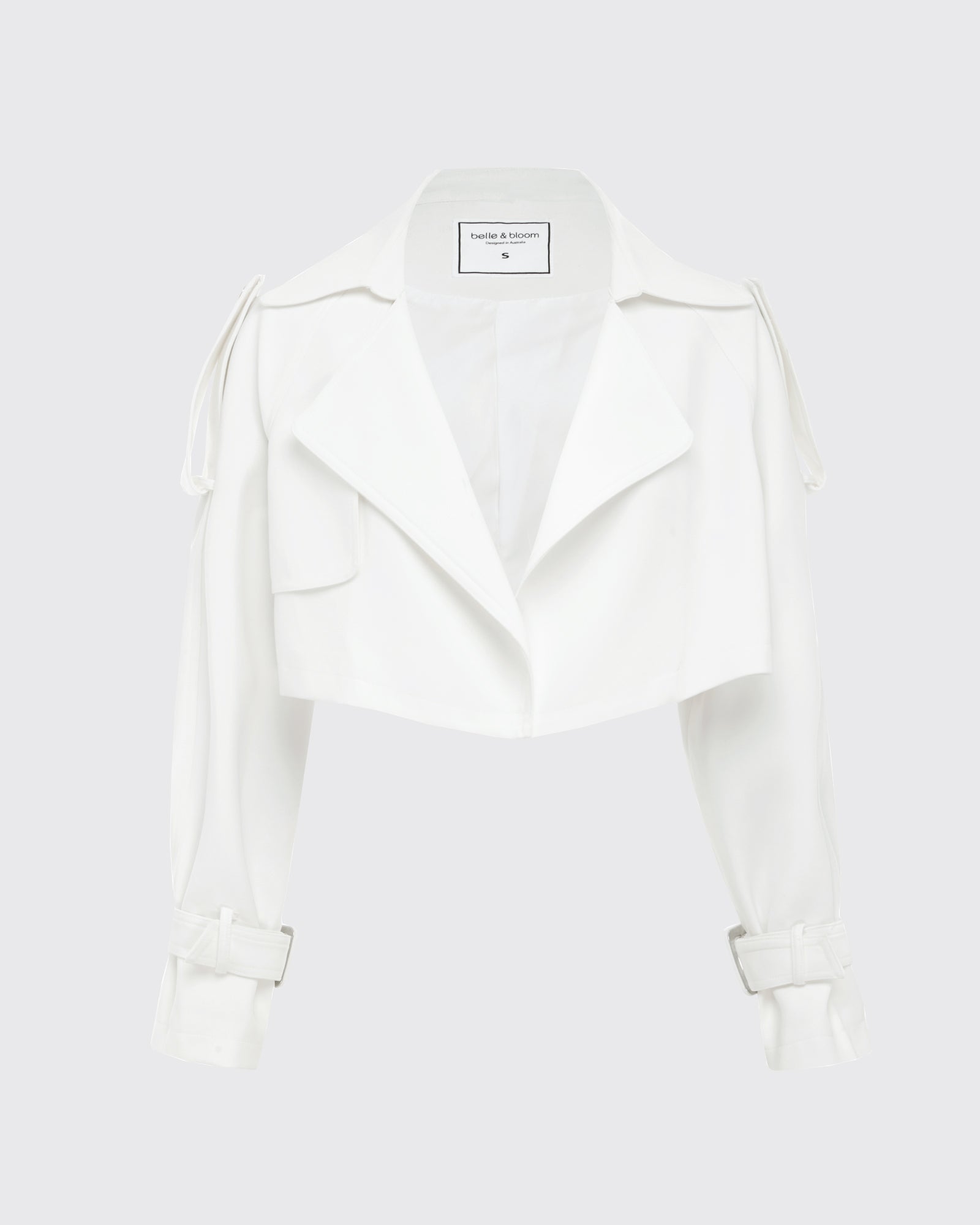 Manhattan Cropped Trench - Off-White