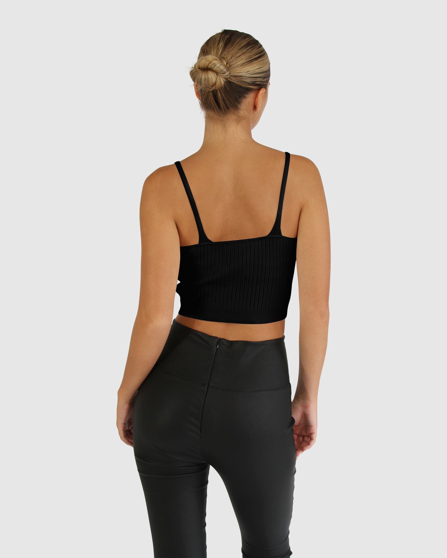 All I Need Knit Crop - Black