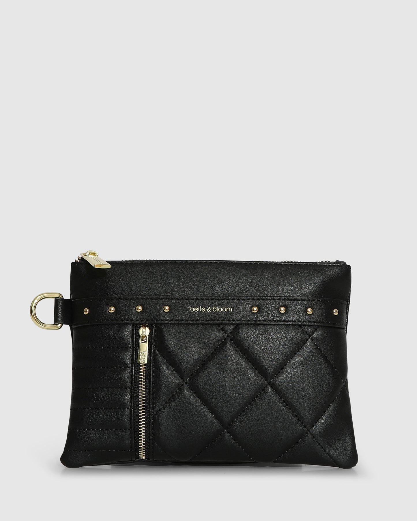 Be Mine Quilted Pouch - Black