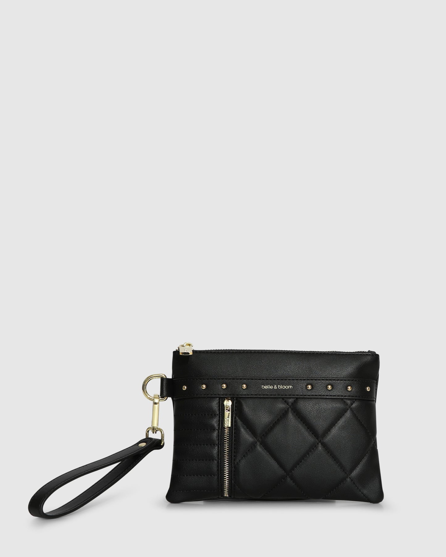 Be Mine Quilted Pouch - Black