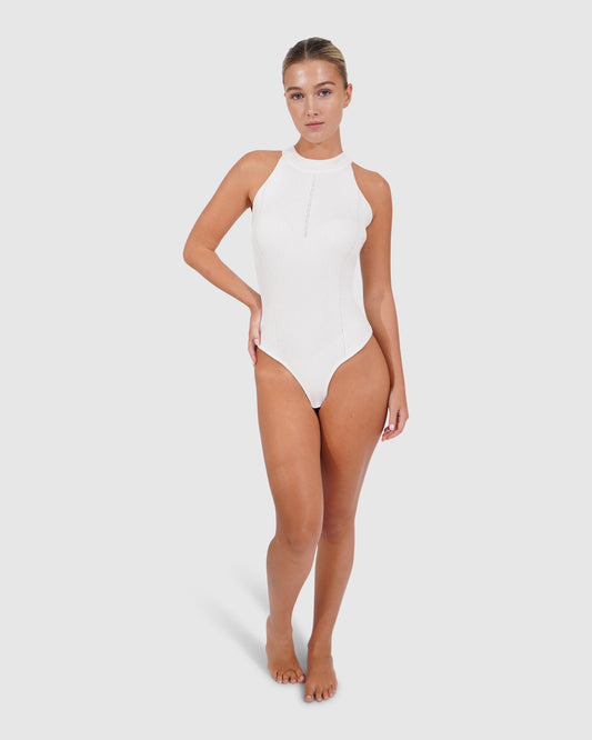 Back For Good High Neck Bodysuit - White