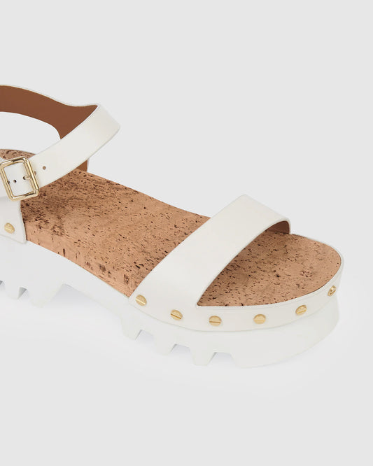 Blinding Lights Chunky Sandal - White