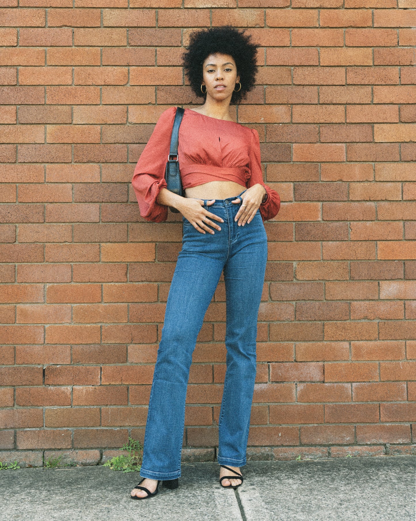 No Way Home Cropped Top - Terracotta FINAL SALE