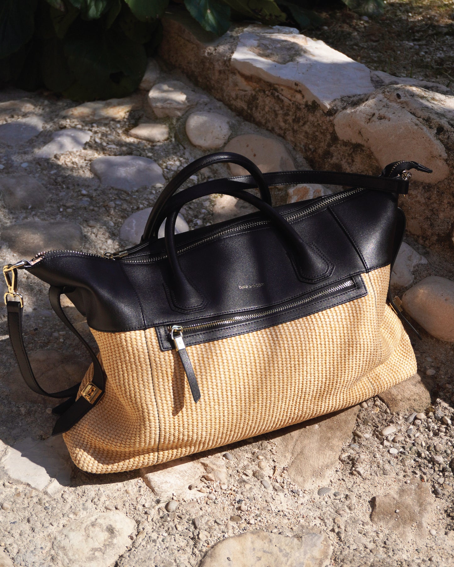 Poem To Nowhere Weekender Bag - Black/Oat