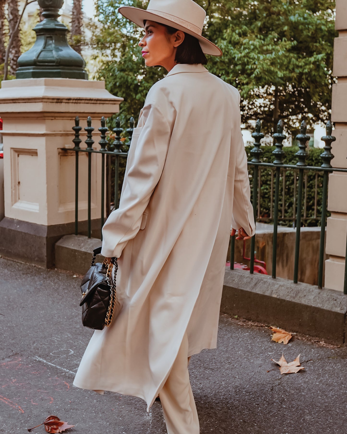 Transcendent Asymmetric Split Hem Coat - French Vanilla