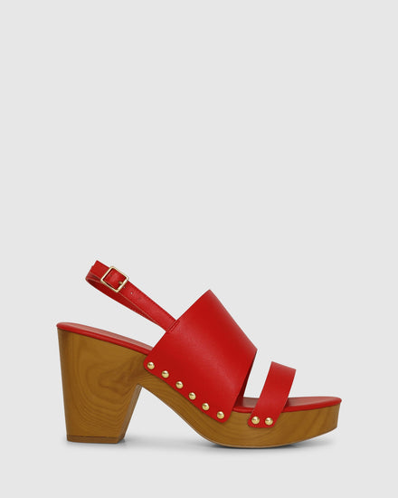 Fire On Fire Clog Shoe - Red