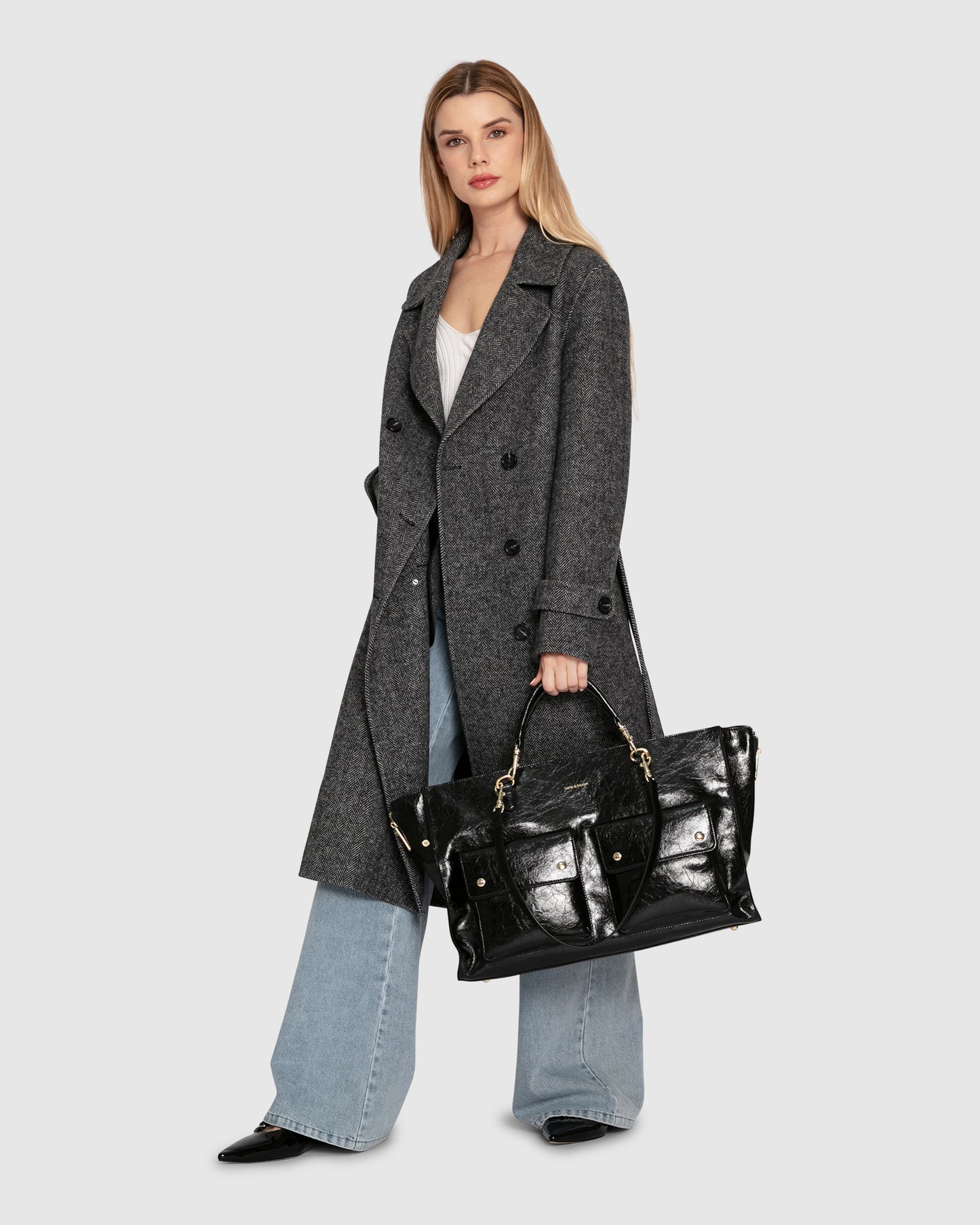 Front Runner Belted Coat - Charcoal