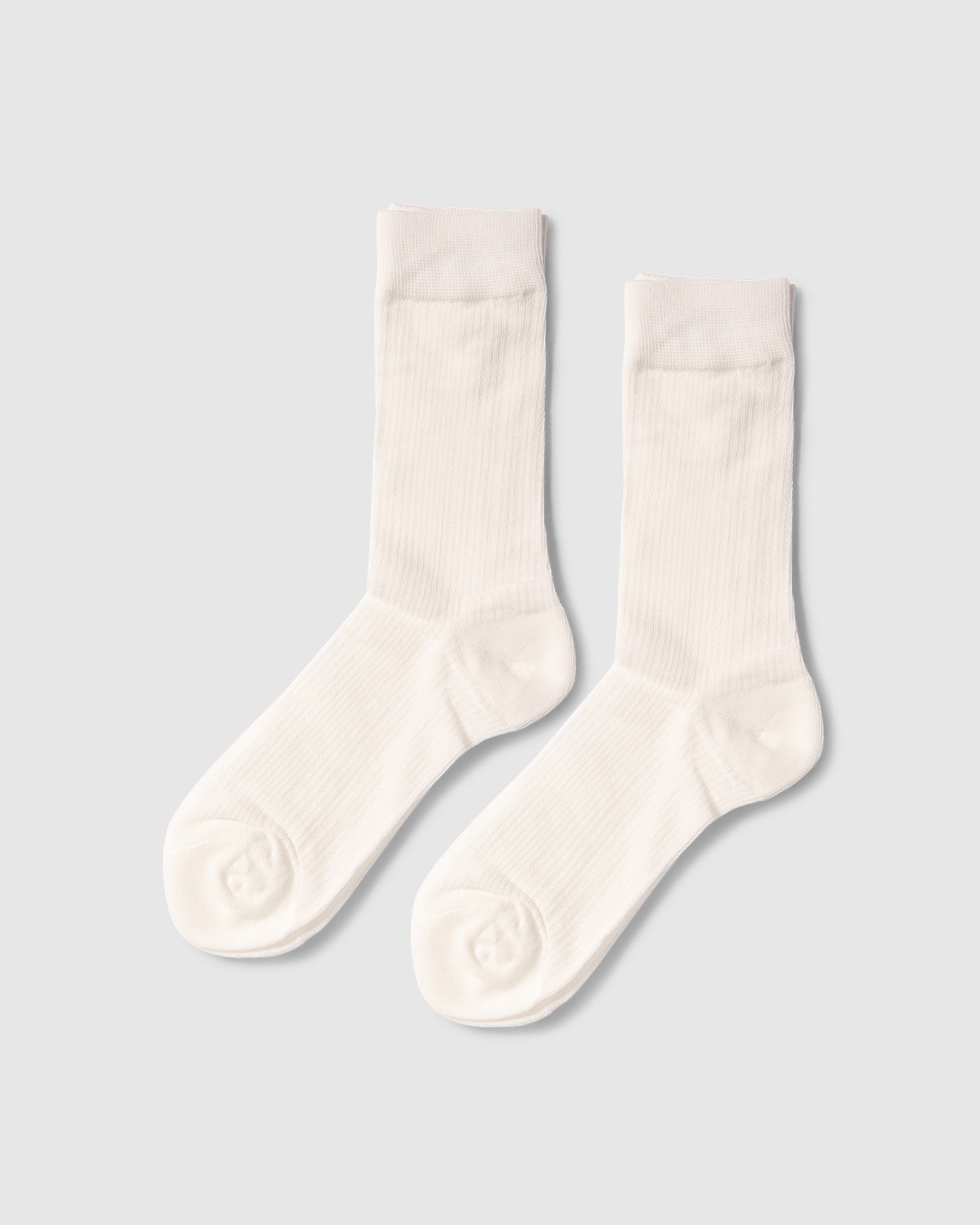 Go For It Classic Ribbed Socks - White