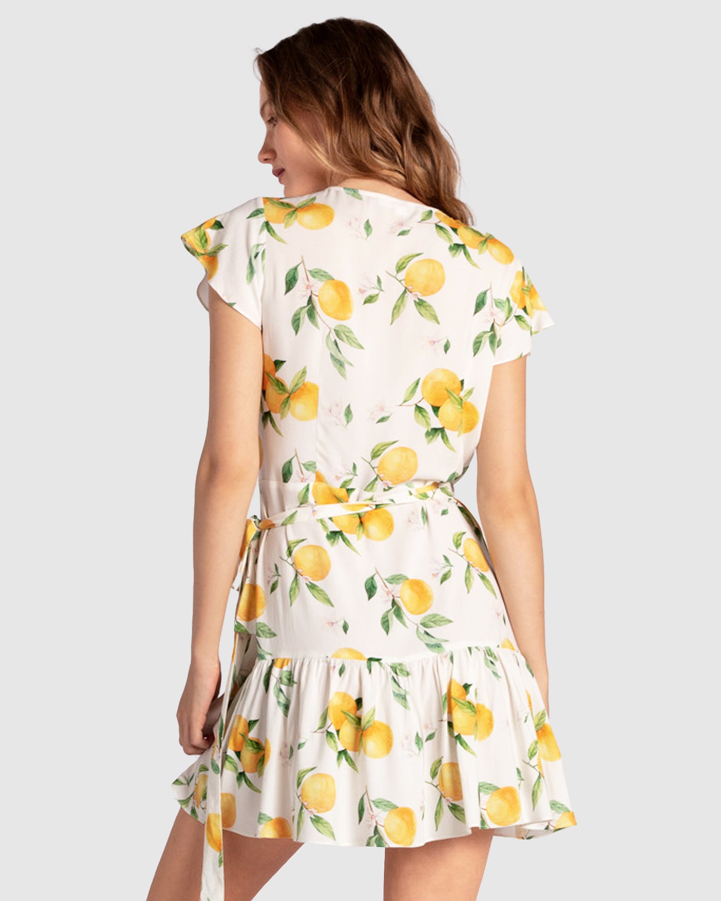 Love Shack Mini Wrap Dress - Orchard