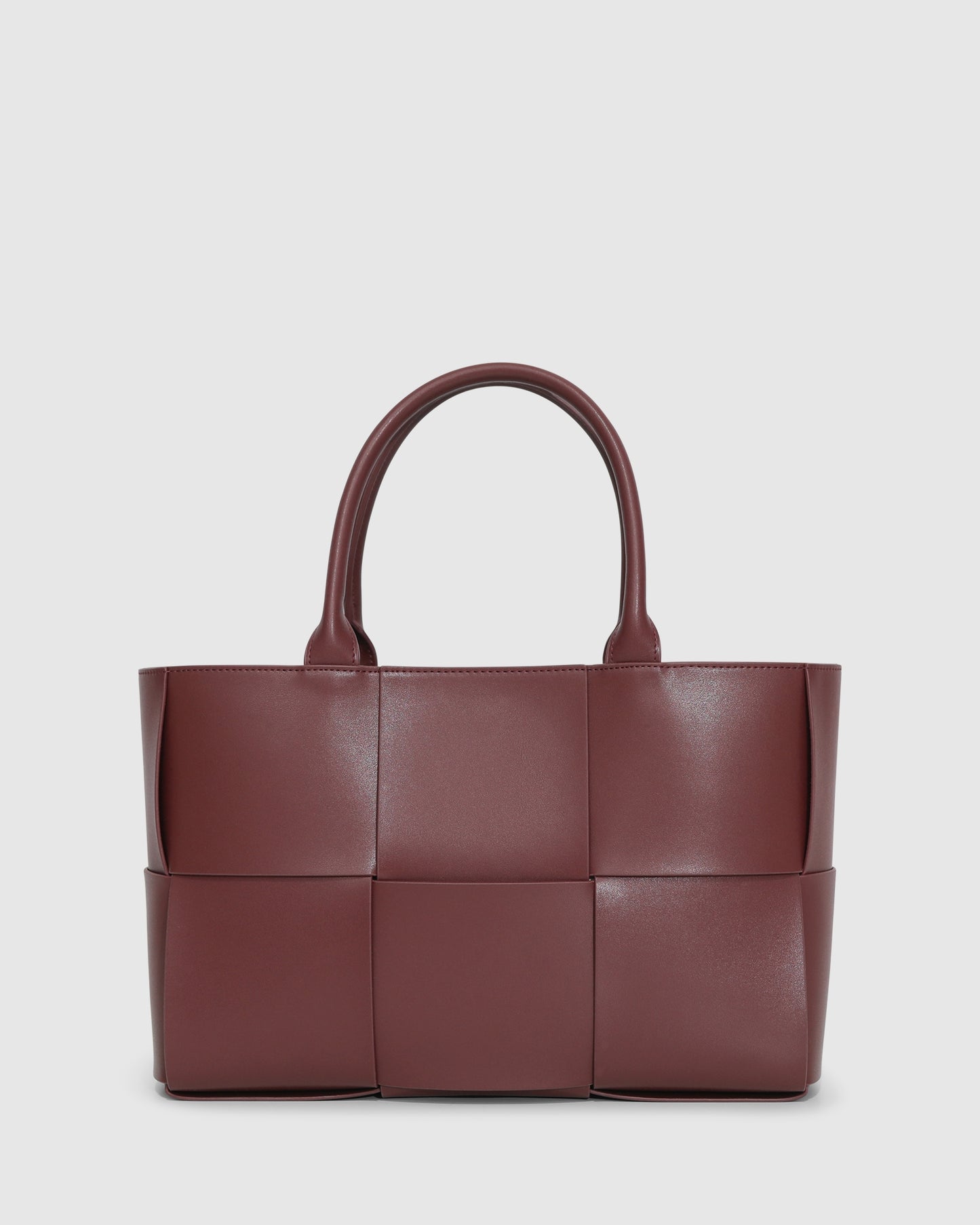 Long Way Home Woven Tote - Burgundy