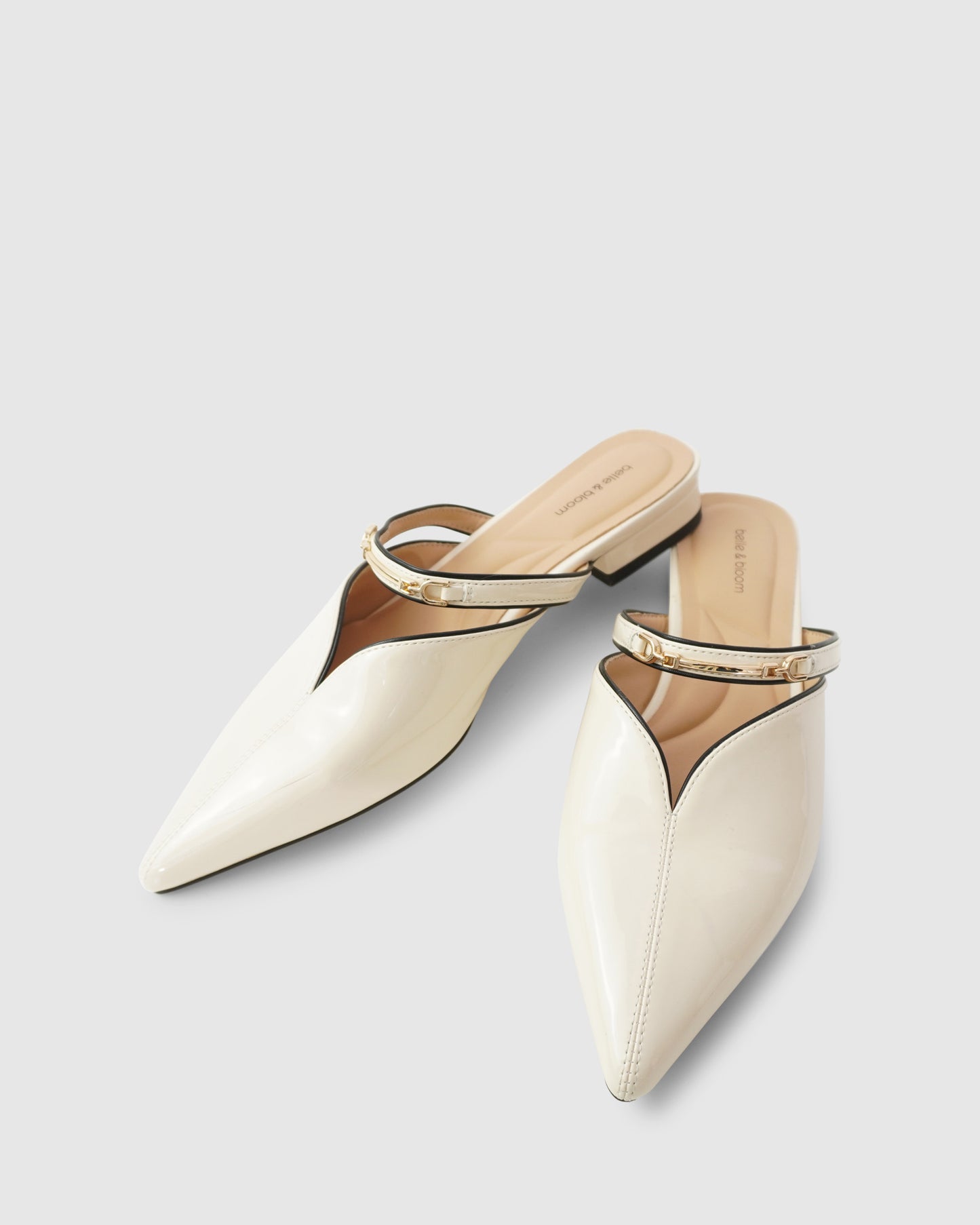 Magic Hour Ballet Slide - Off White Patent