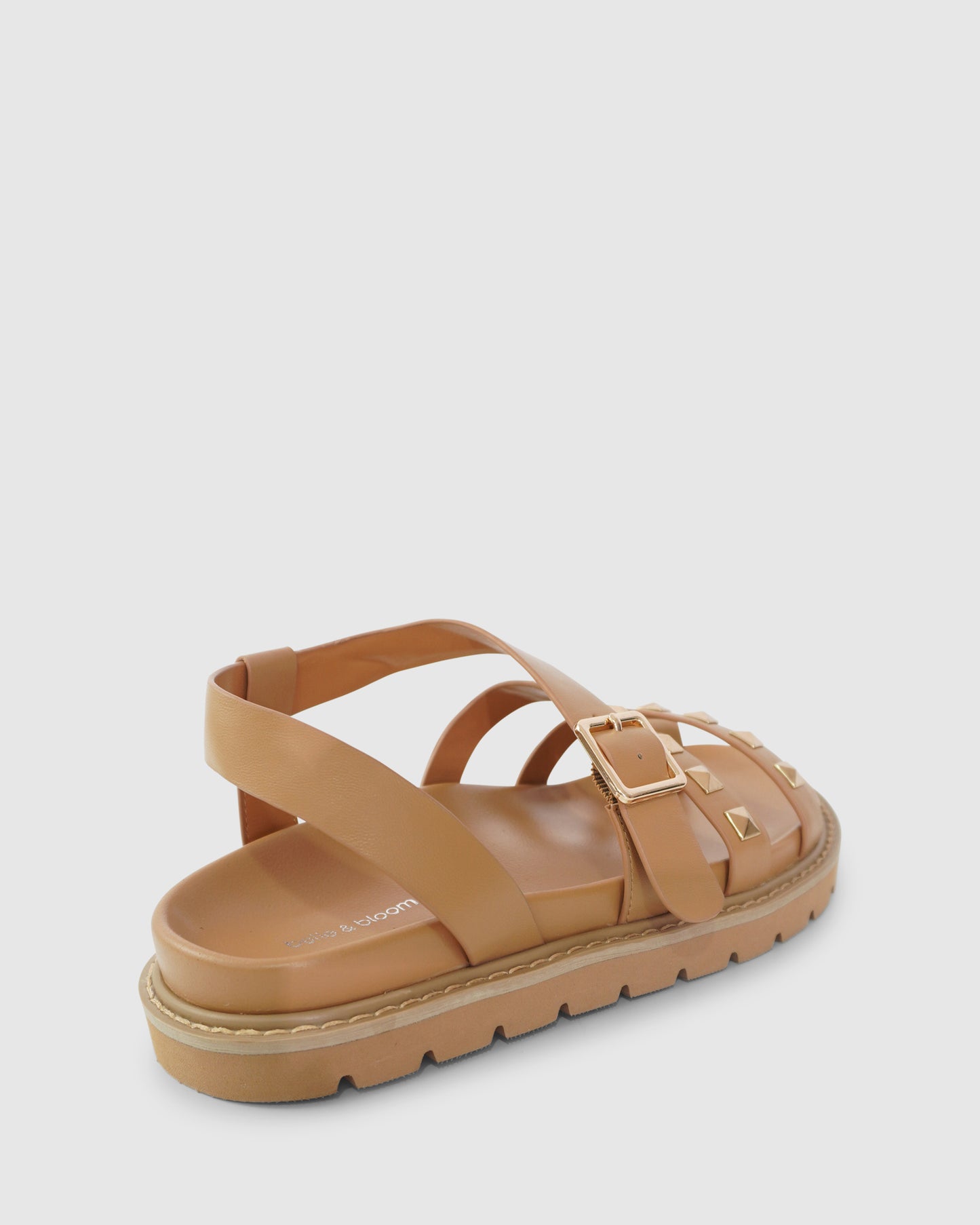 Morning Mood Chunky Stud Sandal - Camel