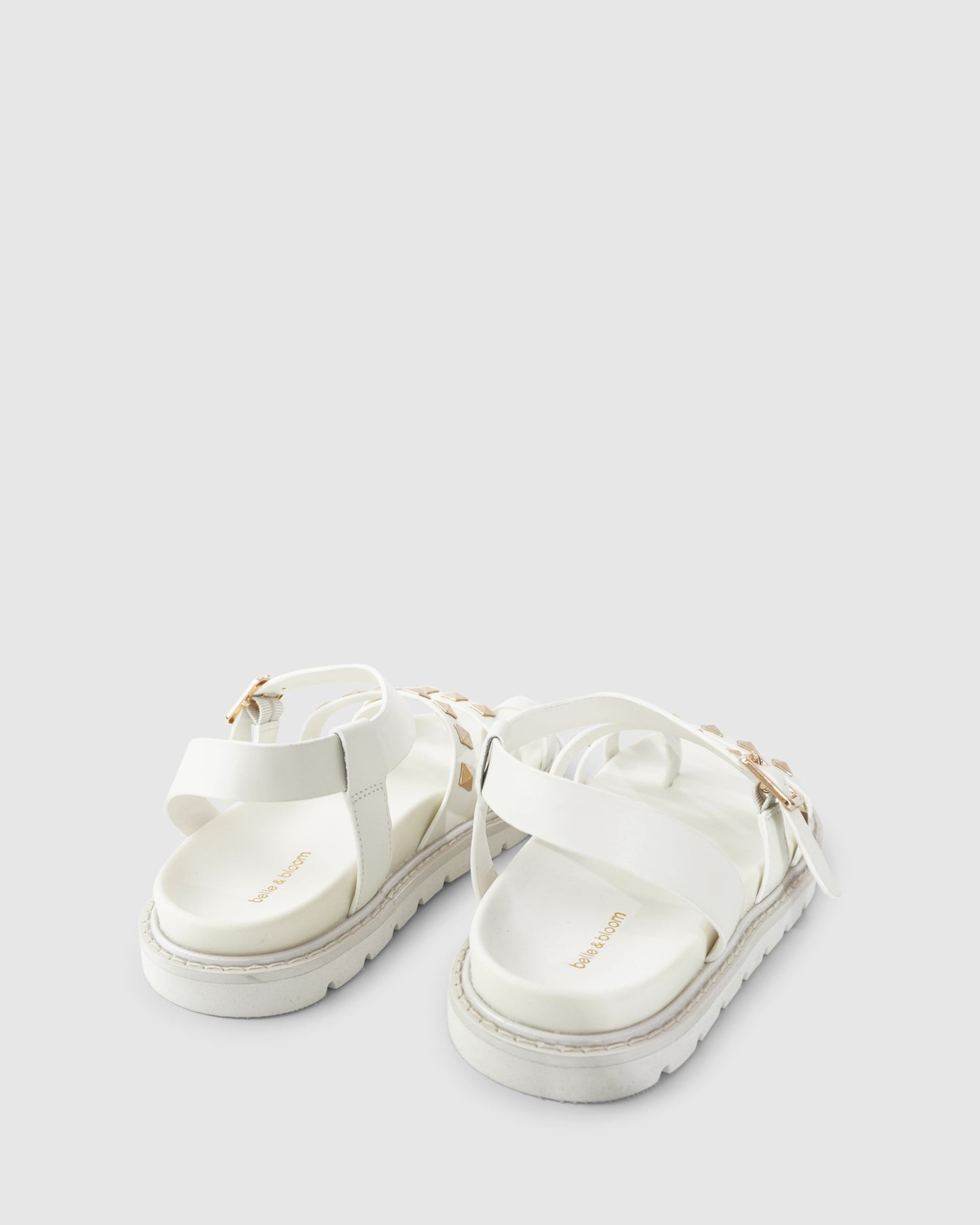 Morning  Mood Chunky Stud Sandal - Cream