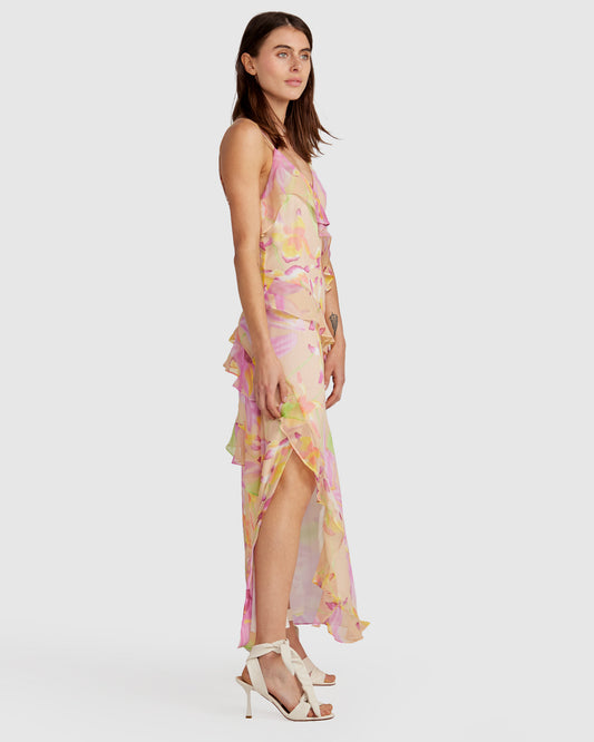 Ocean Eyes Limited Edition SILK Maxi Dress - Floral