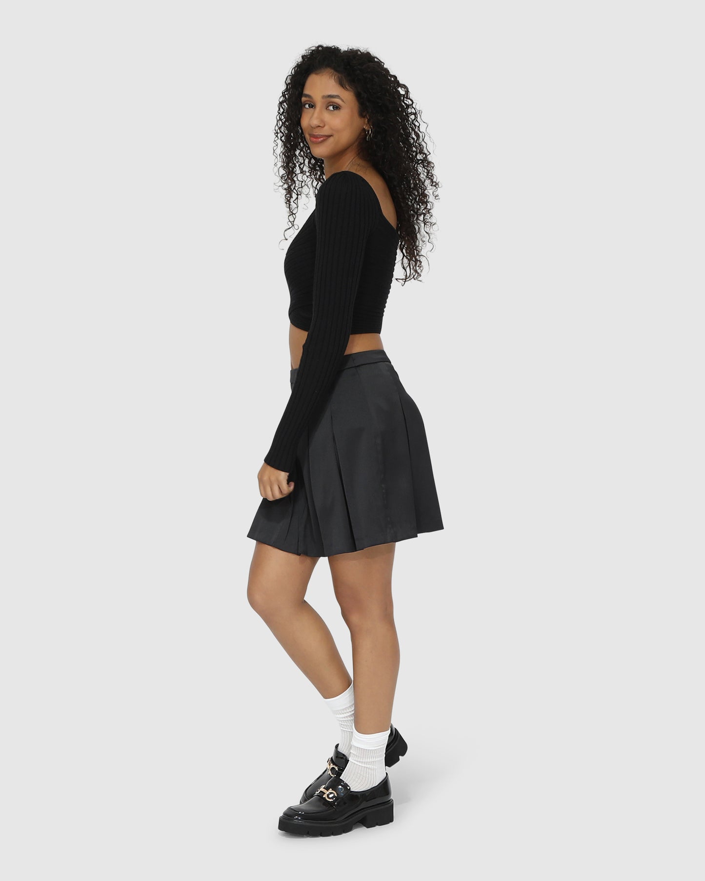 Palm Breeze Tennis Skort - Black