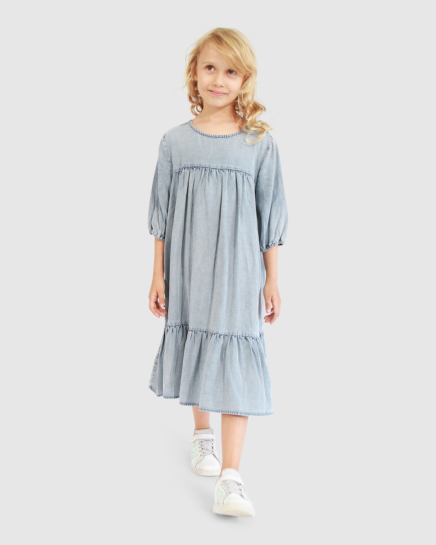 Pure Love Dress - Mid Denim