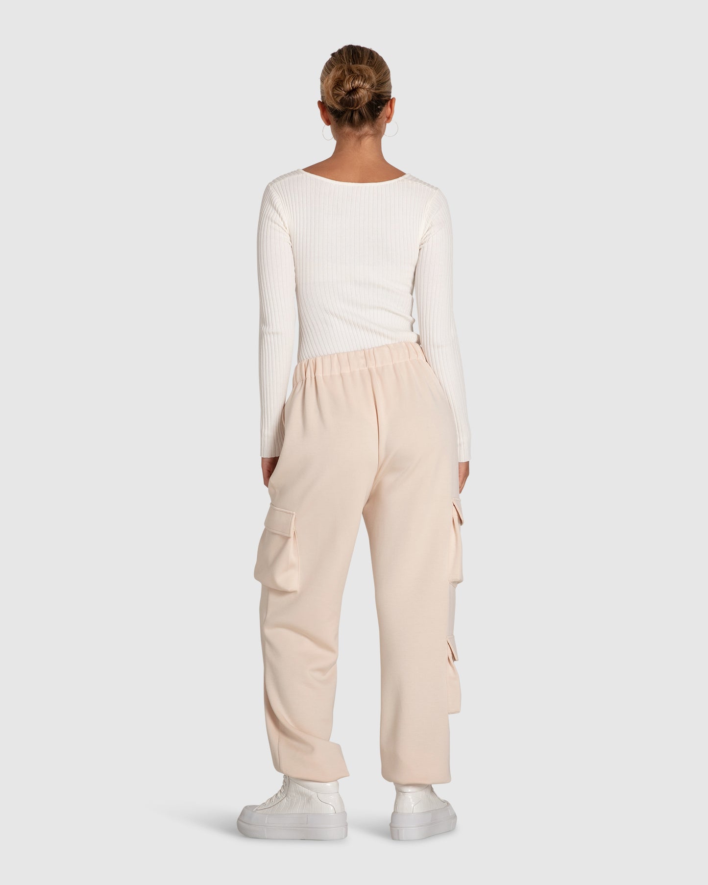 Perfect Match Cargo Trackpants - Blush