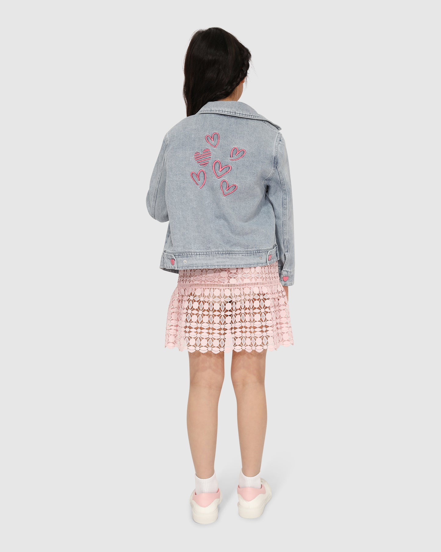 Sweet Like Me Denim Jacket - Stonewash