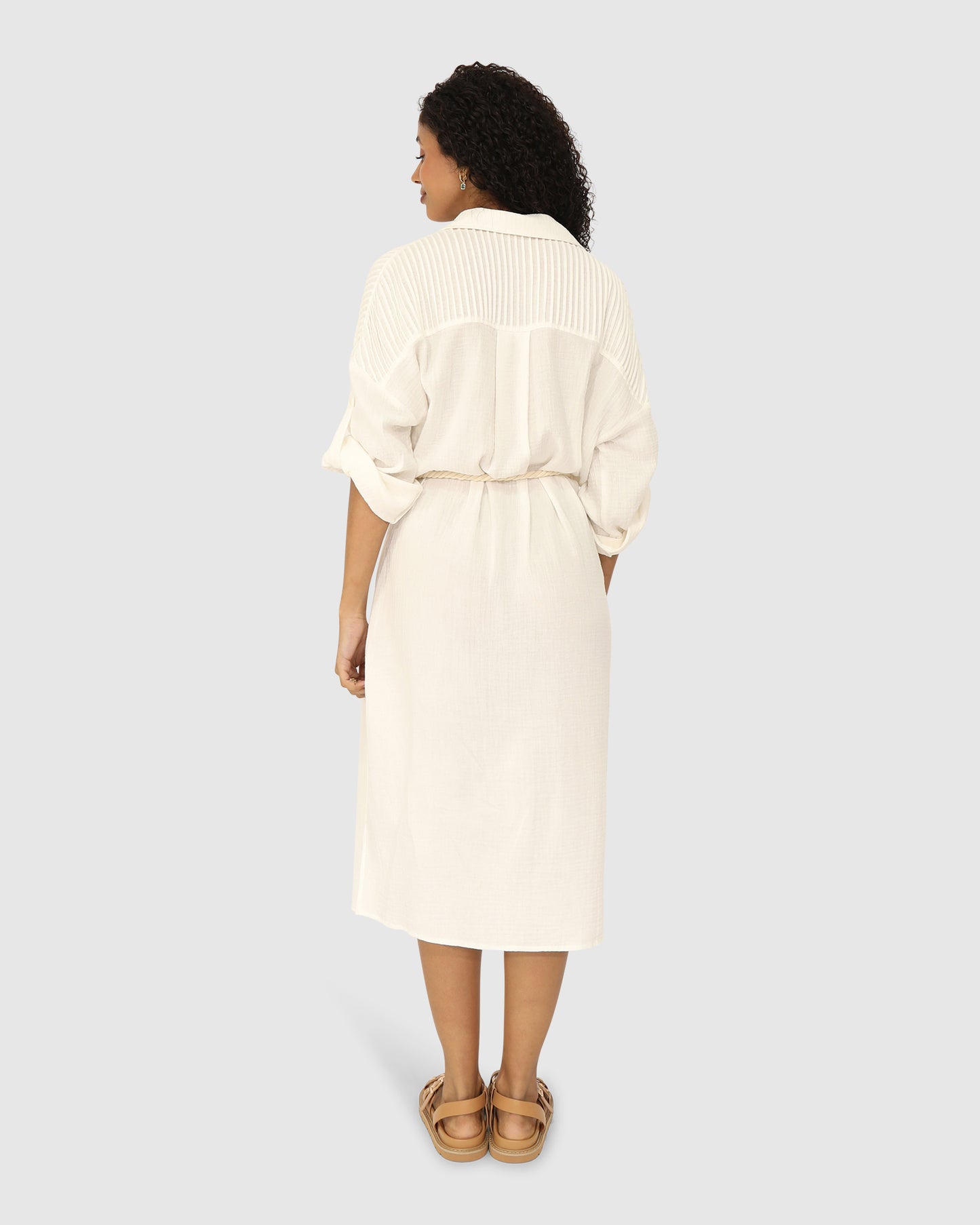 Seven Wonders Maxi Shirt Dress - White