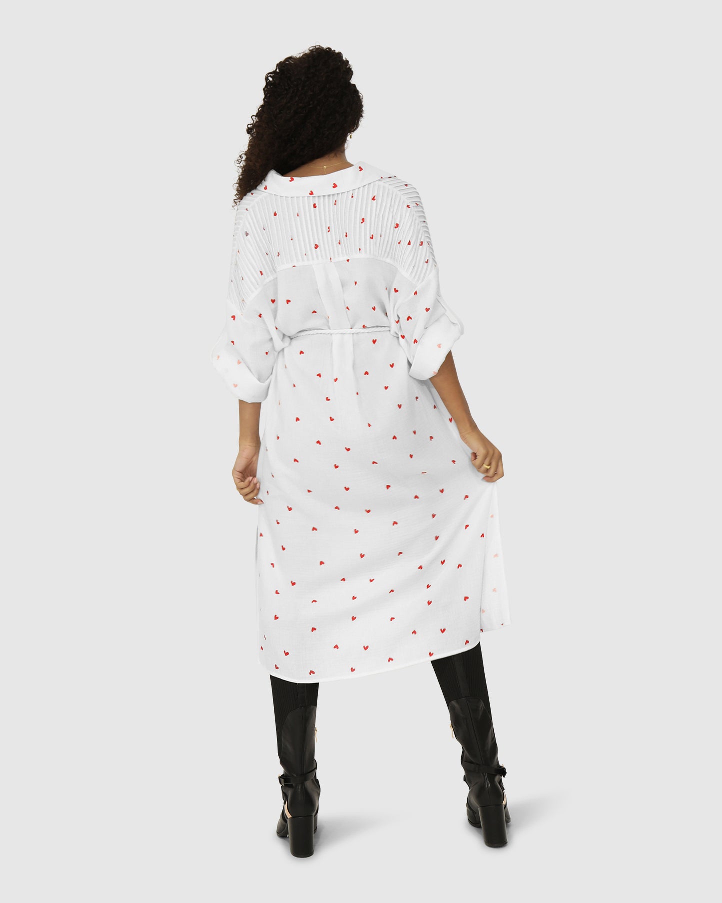 Seven Wonders Maxi Shirt Dress - Cupid