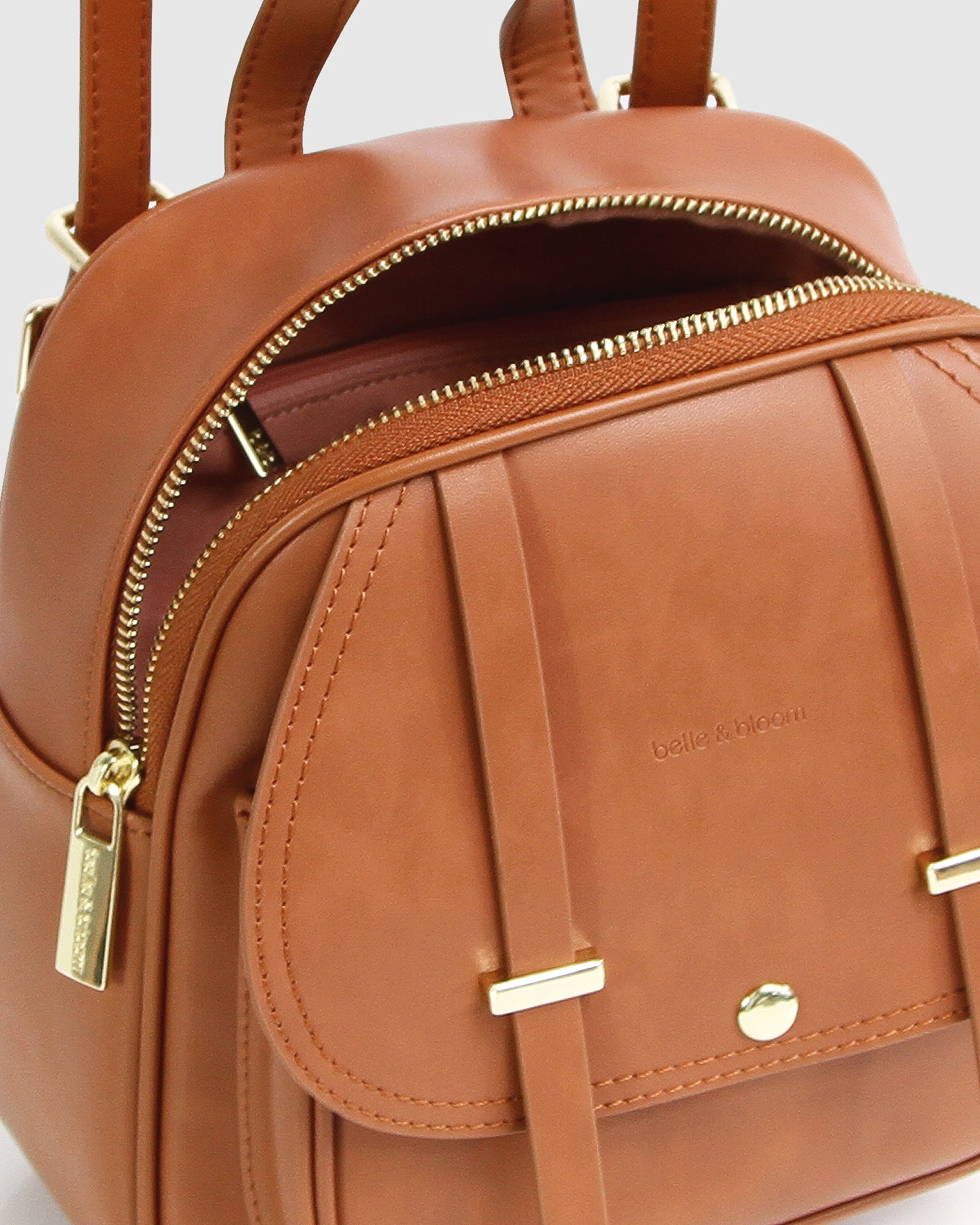 London fog leather discount backpack