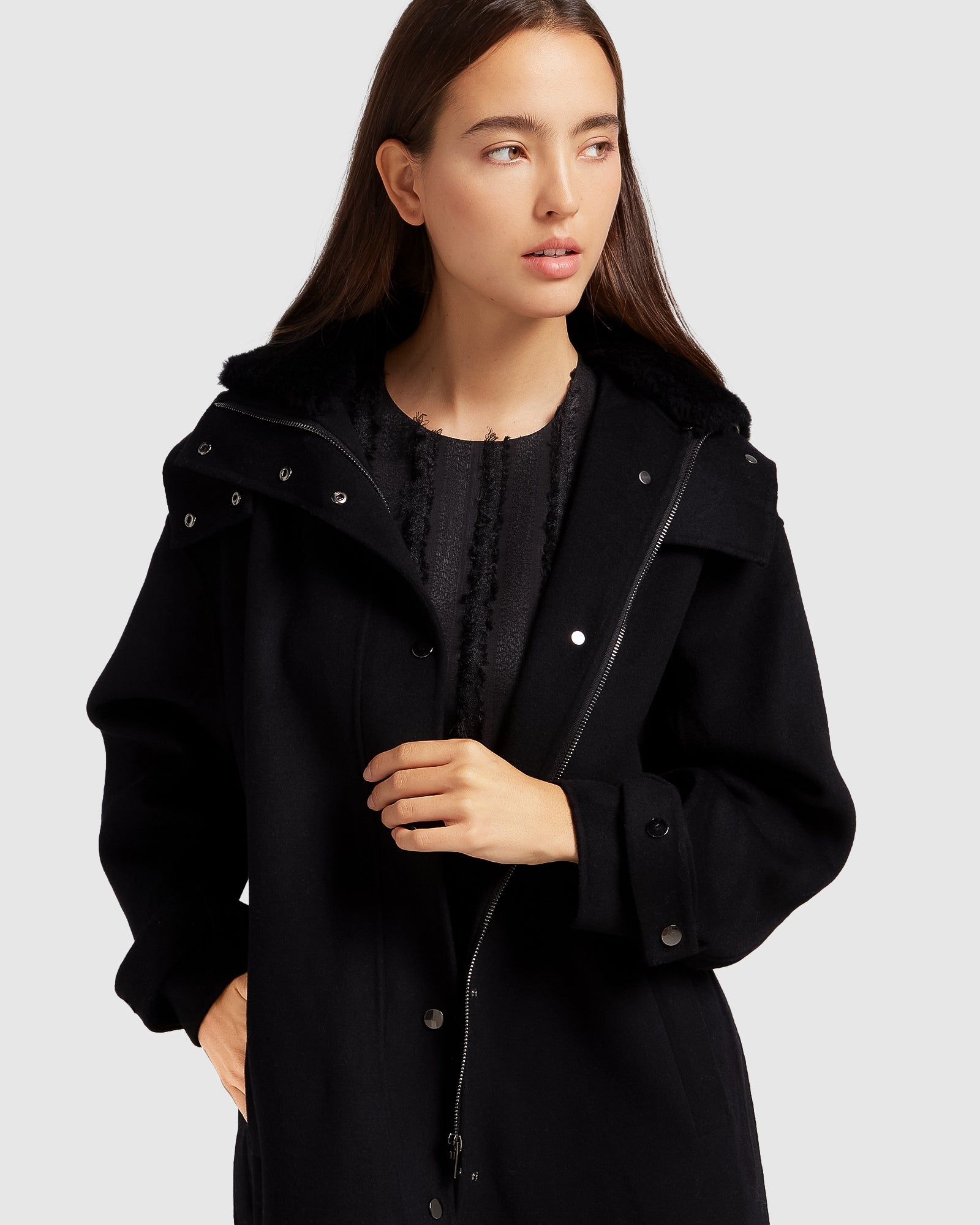 Heavy black outlet coat