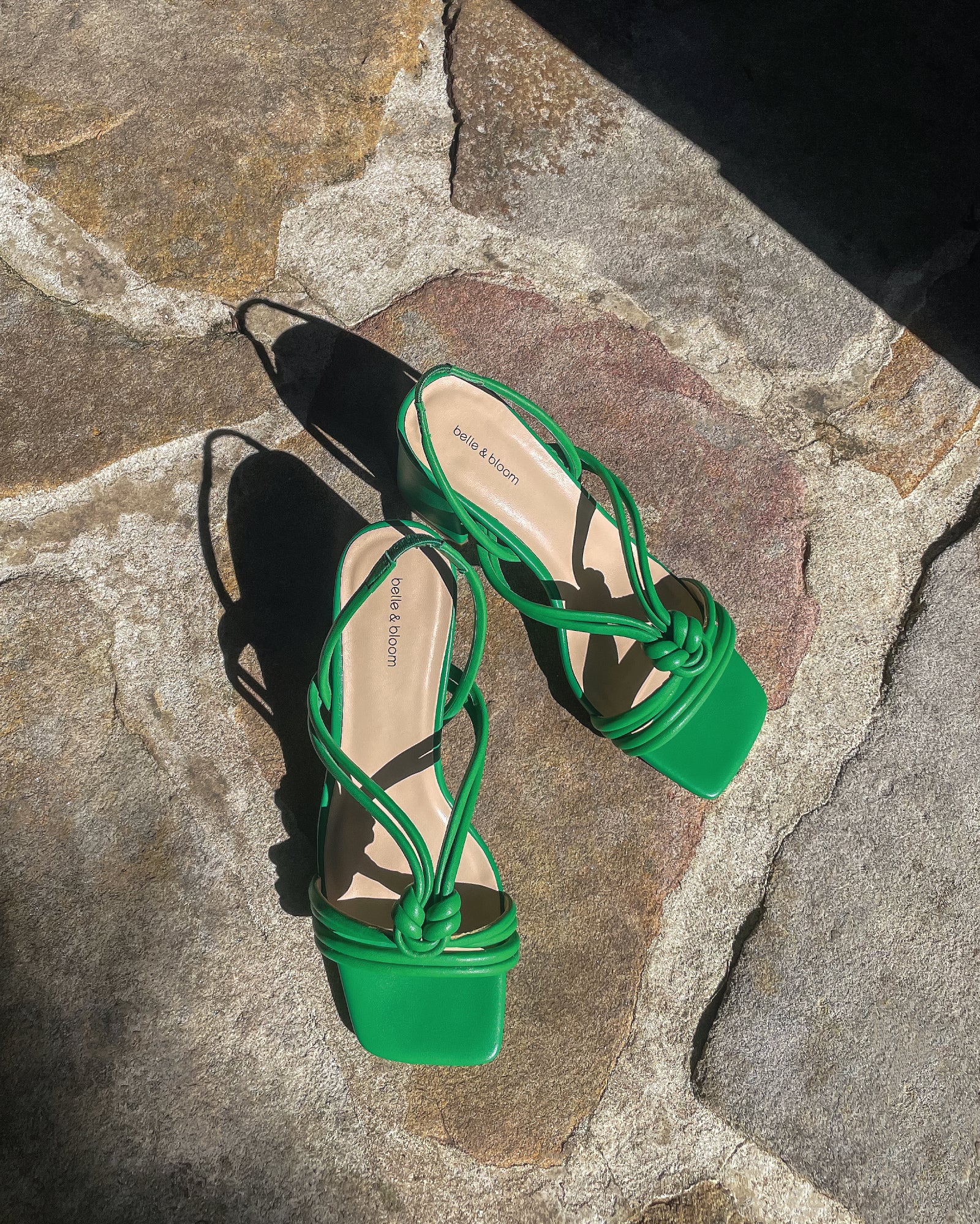 Green hot sale slingback heels