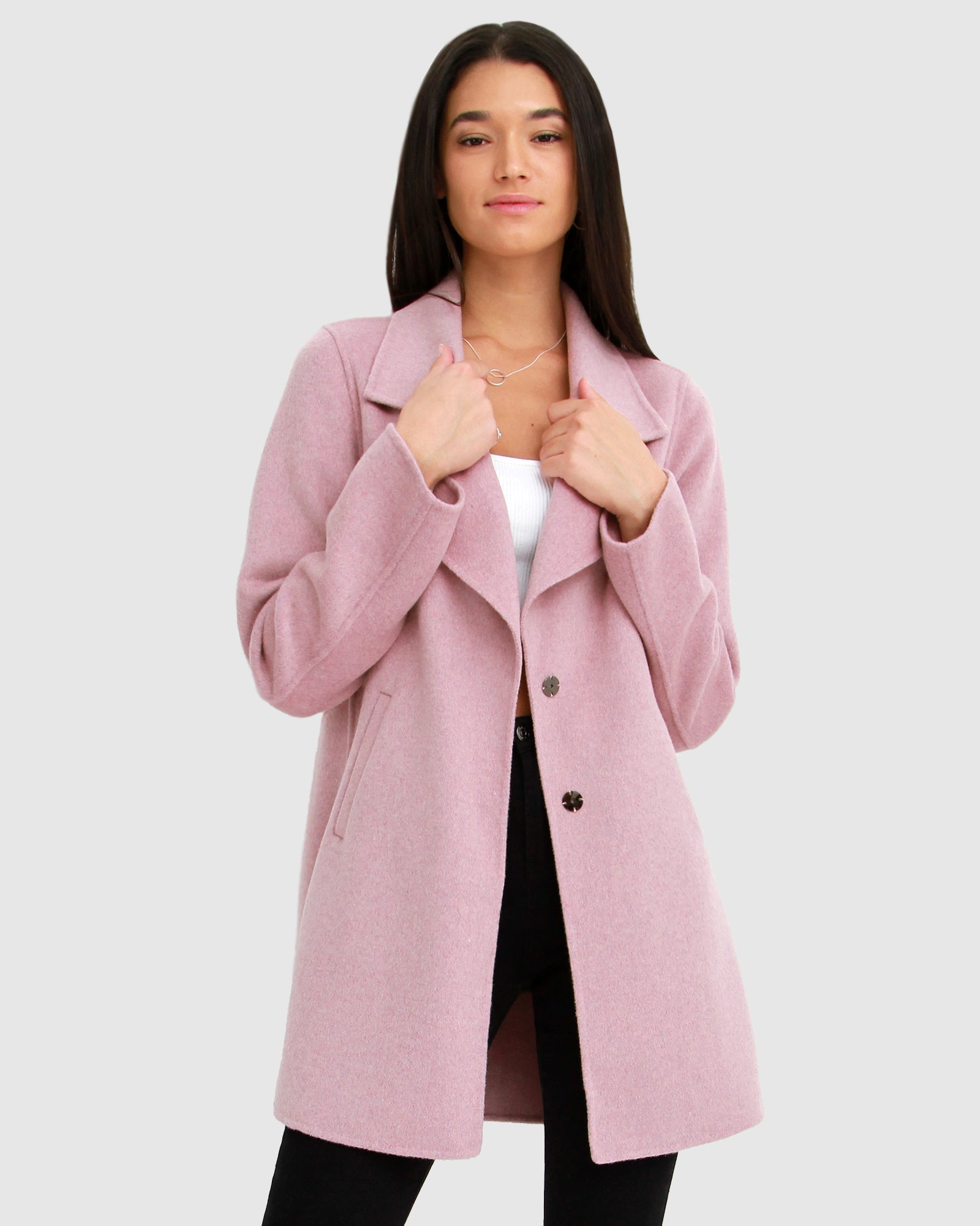 Lilac hot sale wool coat