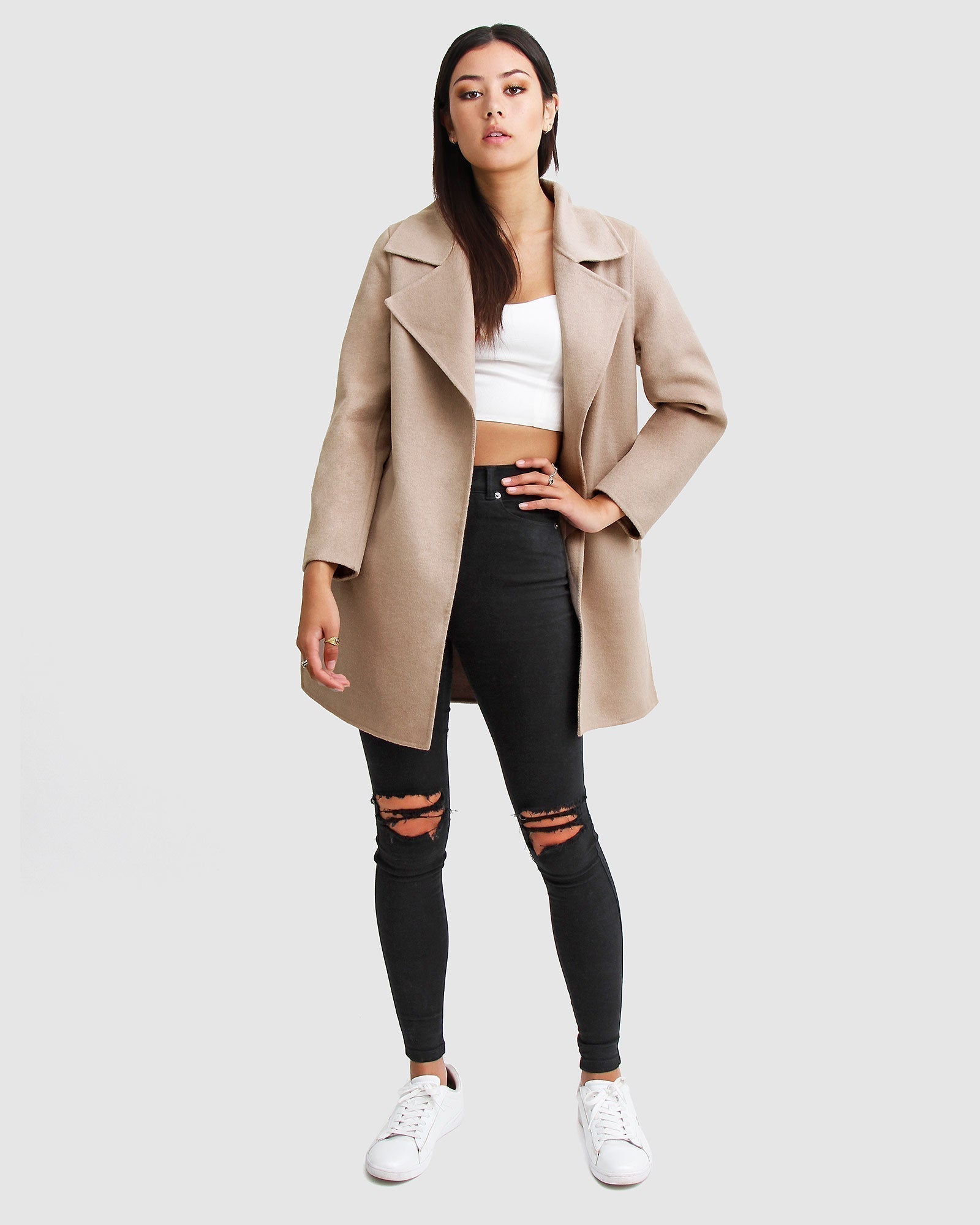 Boyfriend hot sale coat camel