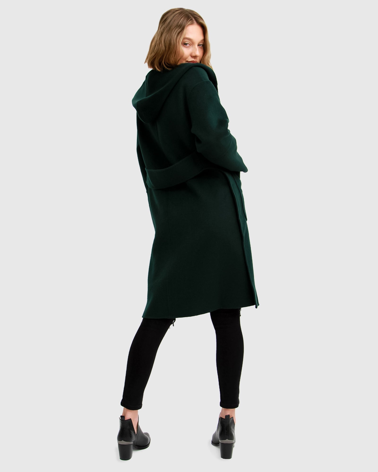 Green on sale hooded coat