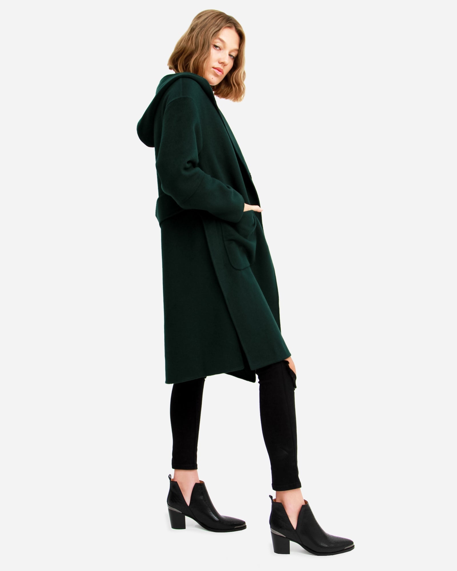 Green wool clearance coat uk