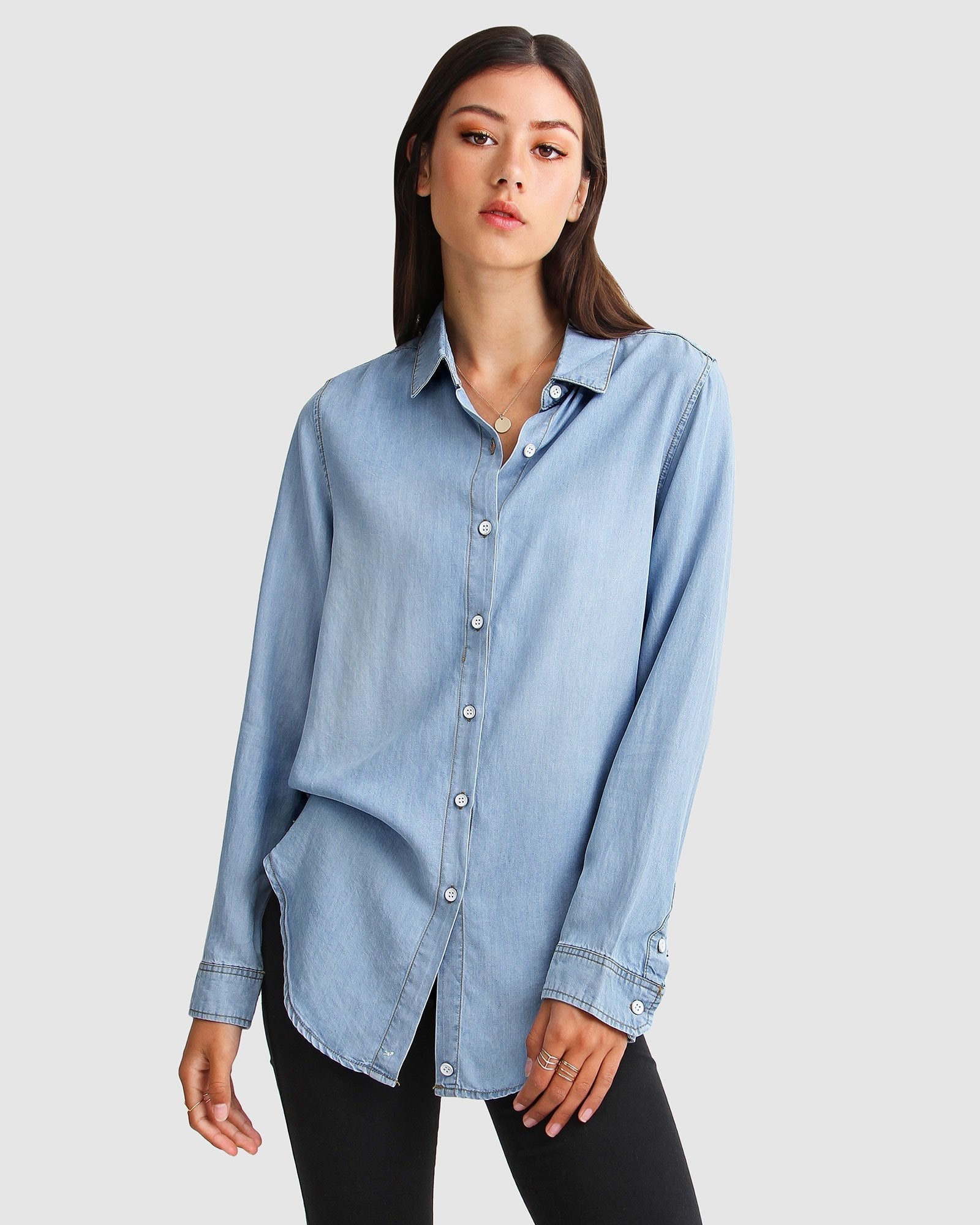 Straight Fit Denim Shirt for Women | Ralph Lauren® IN