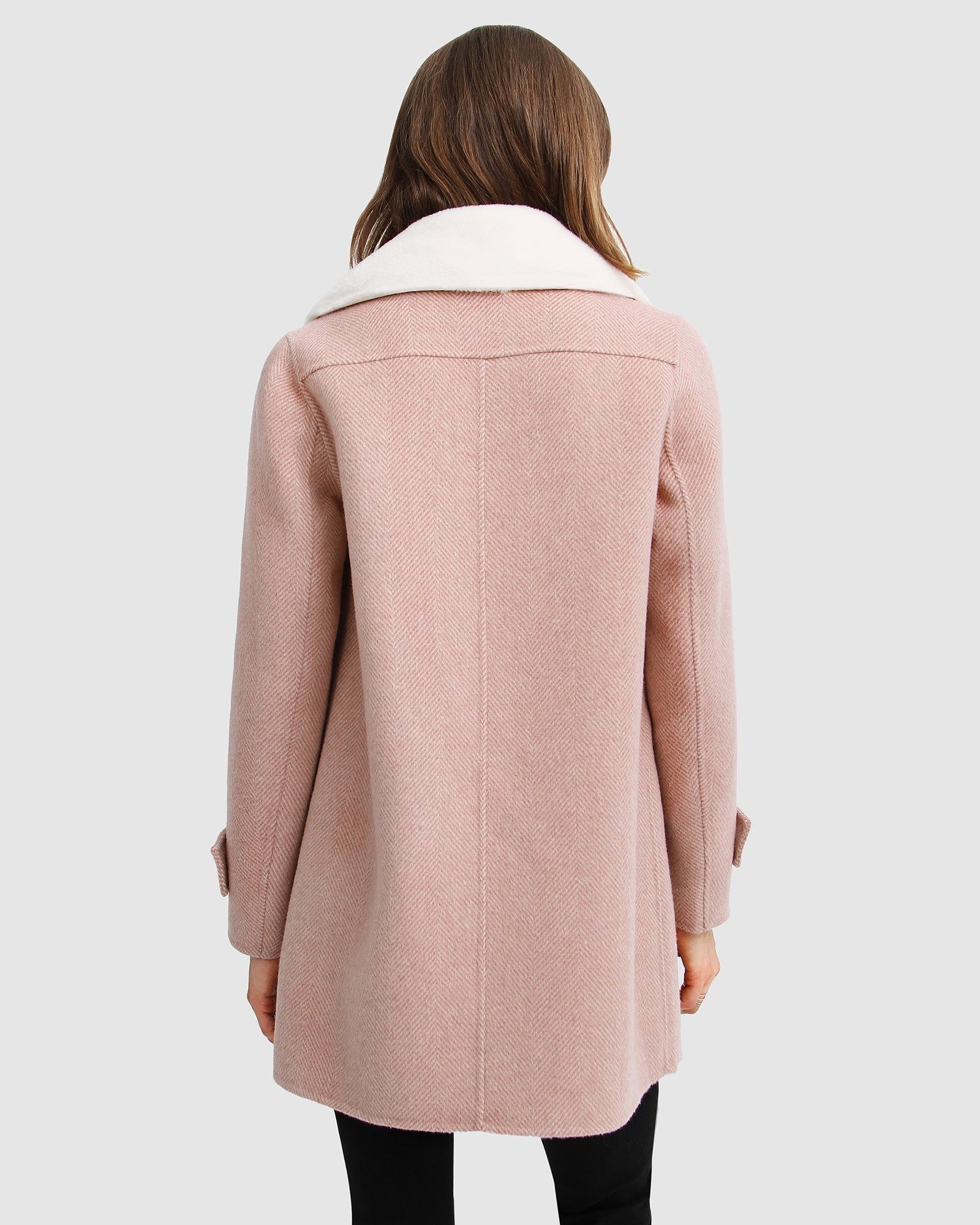 Blush sherpa clearance coat