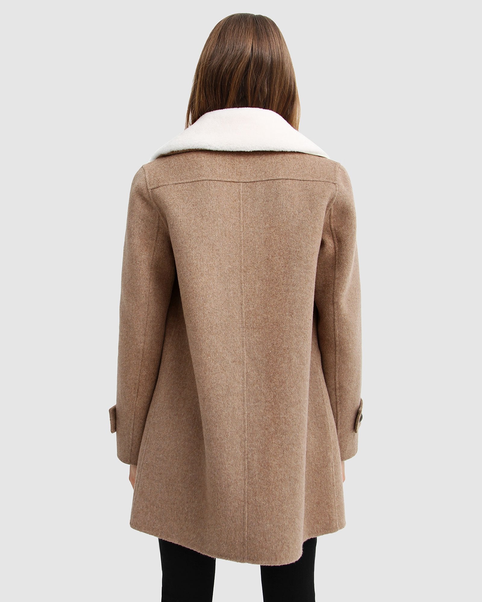 Sherpa shop wool coat