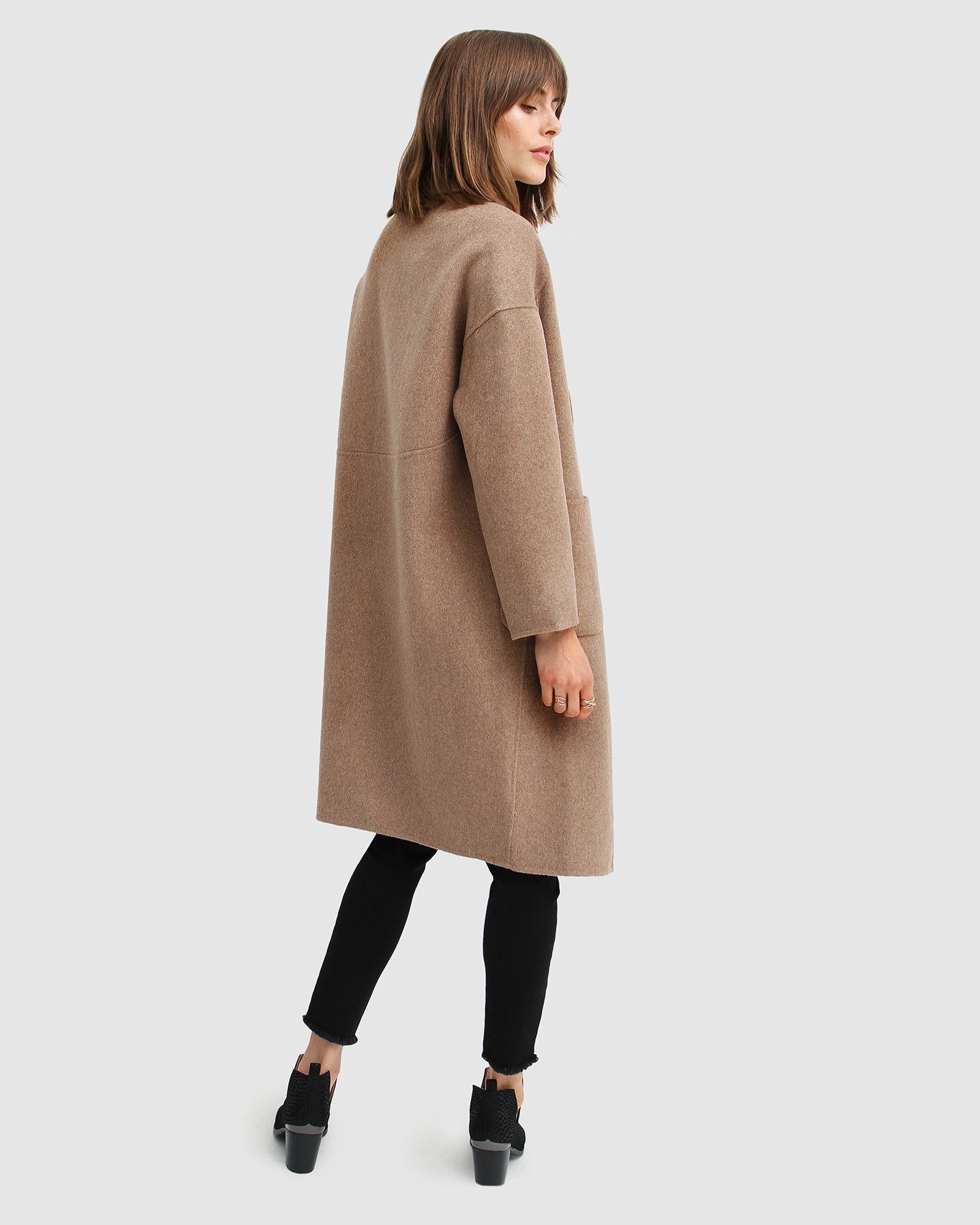 H&m long wool hot sale blend coat