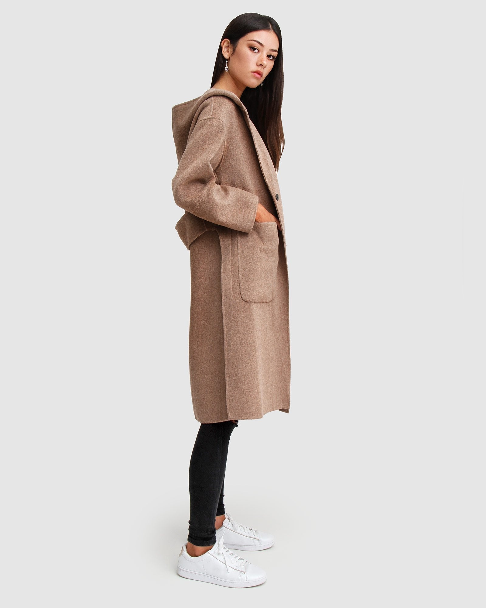 Walk This Way Wool Blend Oversized Coat - Oat – Belle & Bloom